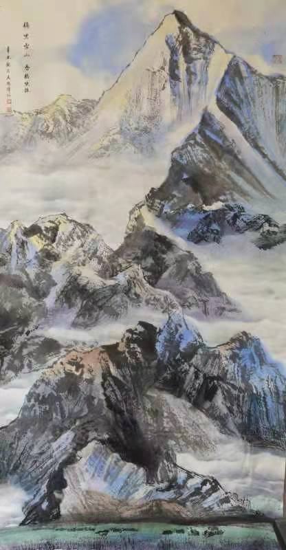 《梅里雪山》178X96cm