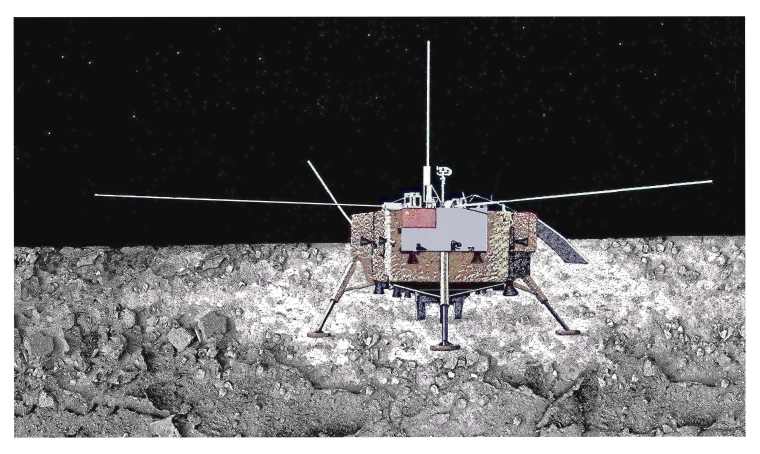 49苏岩声《嫦娥四号》70×120cm，丝网，2019年