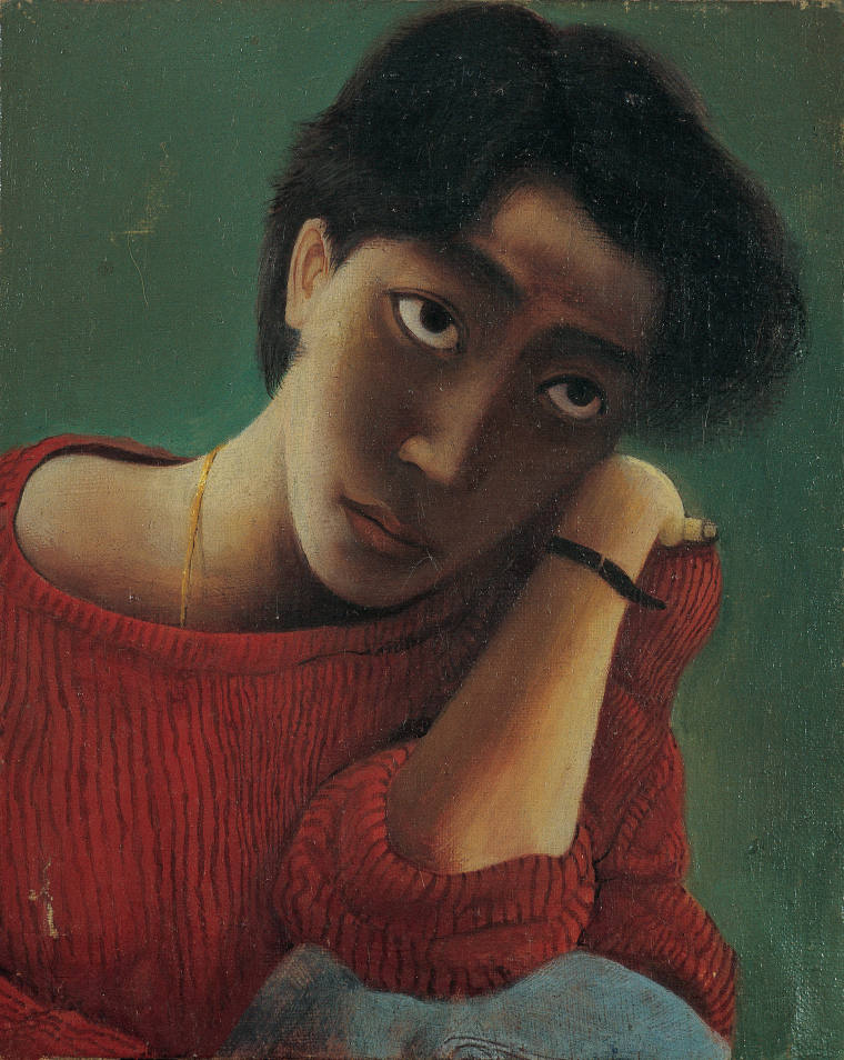 《小哈》 22×18cm 油画 1989