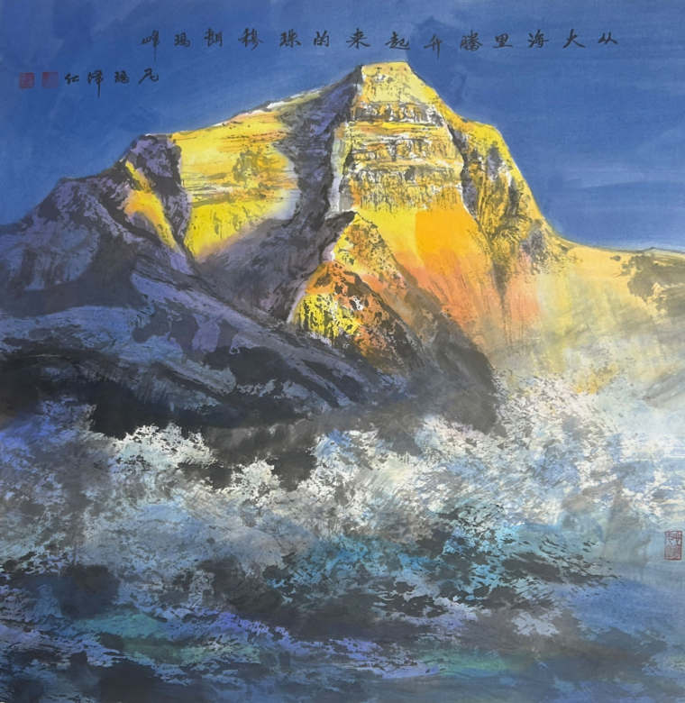 《珠穆朗玛峰》68x68cm